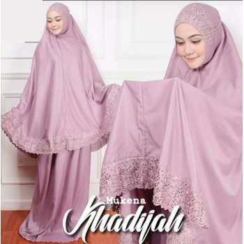 Mukena Khadijah Katun Mikro Adem warna Lavender, Mukena Terbaru