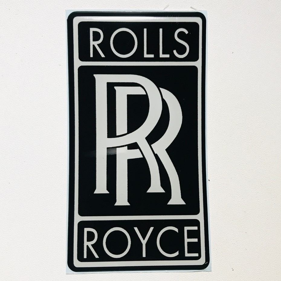 

Stiker ROLLS ROYCE Kotak Emblem Timbul Lentur 3D