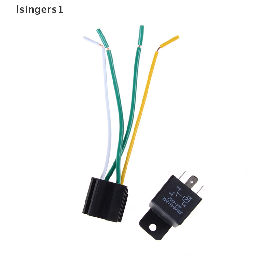 (lsingers1) 2 Set Relay 4-Pin 40amp DC 12V 40A Untuk Mobil