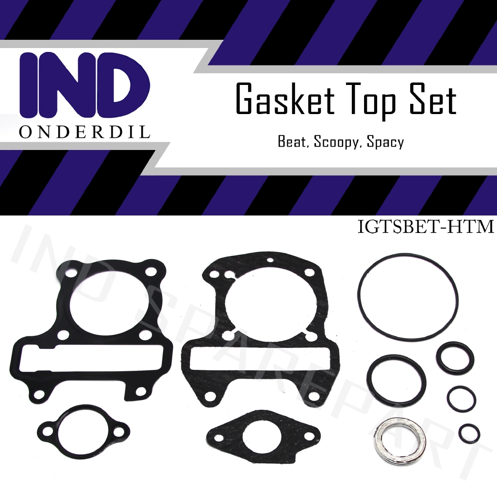 Gasket-Packing-Paking Top-Set-Topset Hitam Honda Beat Karbu/Scoopy Karburator/Spacy Old-Lama