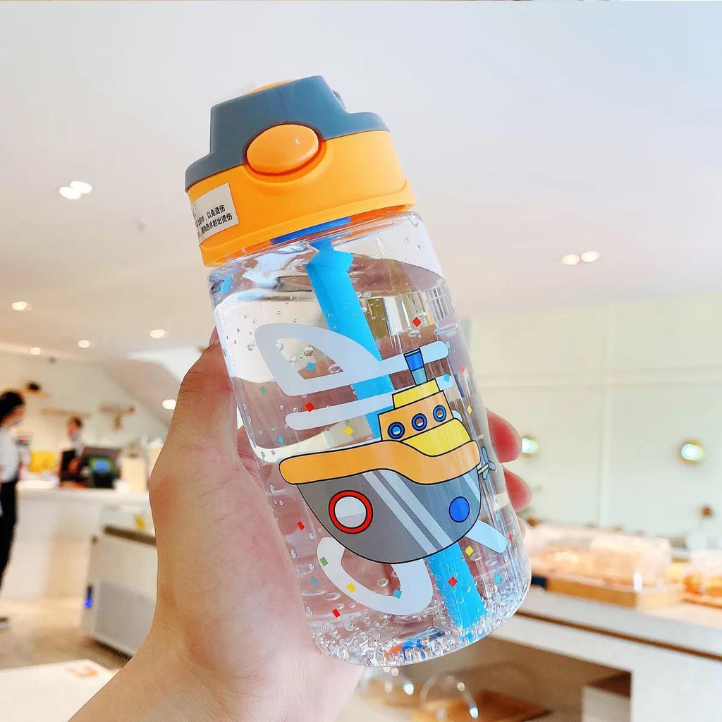 TS01- BM S002 Botol Minum Plastik Portable botol minum anak Karakter / Botol Minum Sekolah