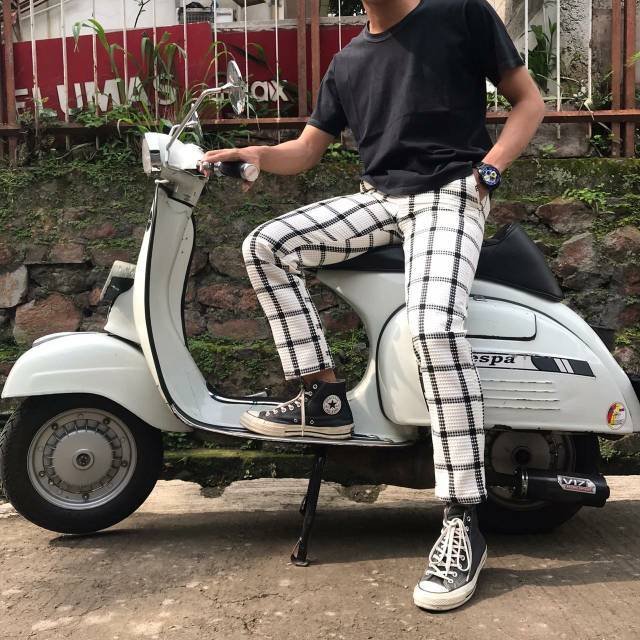 TARTAN PANTS / CELANA KOTAK PRIA / CELANA MOTIF KOTAK KOTAK PRIA