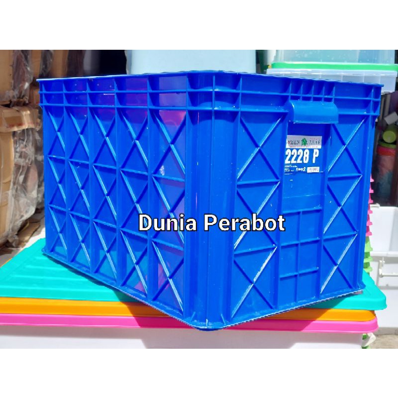 Green Leaf Container Box Industri 2228 P / Keranjang Industri / Container Box Industri Green Leaf