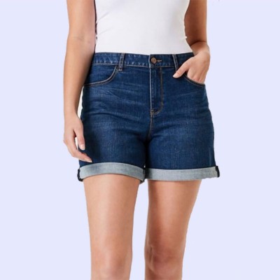 ANKO HW CUFFDENIM NAVY - BLUE dan GU Wrapover Shorts Yellow - Blue - Black Hot Pants