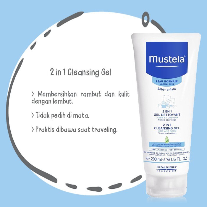 Mustela 2 in 1 Cleansing Gel