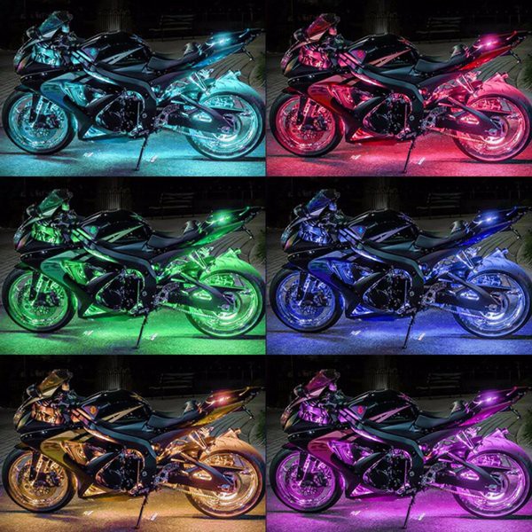 Lampu Kolong Plat Body LED Variasi Motor Model Panjang Antiair Nmax Aerox Beat Mio Scoopy Supra X 125 Jupiter CBR Ninja GSX