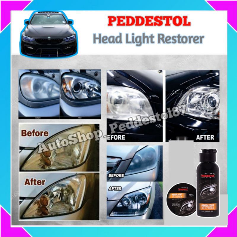 Sm Headlight Restorer Lamp Pembersih Kaca Lampu Mobil Kuning Pengkilap Headlamp Polish Mika Lampu