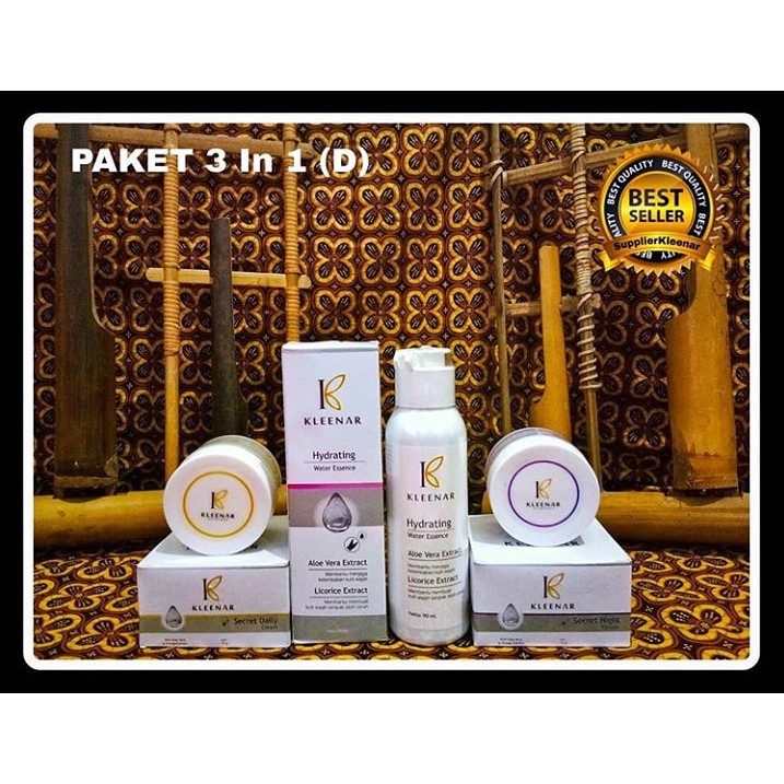 PAKET KECANTIKAN | KLEENAR SKINCARE 3 in 1 (D) | 100% AMAN dan ORIGINAL