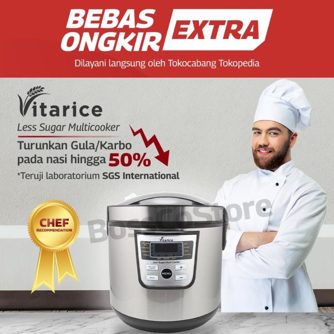 VITARICE Rice Cooker sehat low carbo / alat memasak nasi rendah gula