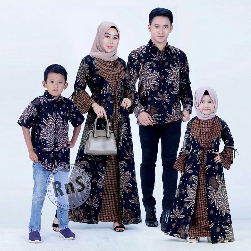 Maura Couple (COD) - Sania Ruffle Batik Couple ori Ndoro jowi DNT Garansi Termurah Shopee Batik couple keluarga