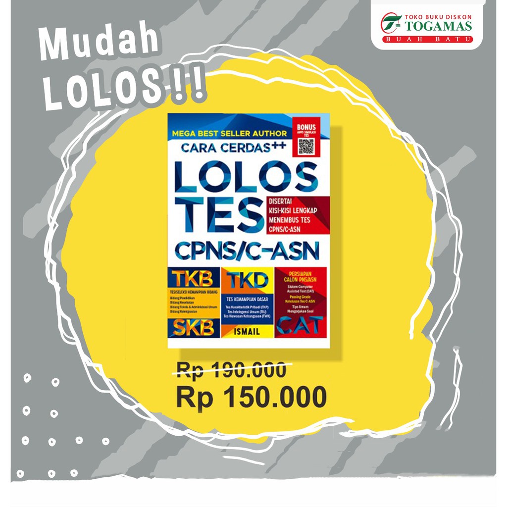 CARA CERDAS++ LOLOS TES CPNS/C-ASN - ANDI OFFSET - ORI