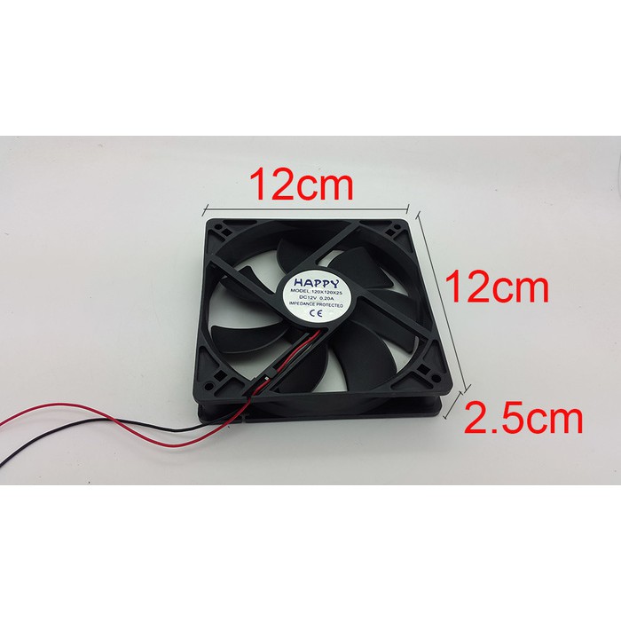 KIPAS DC 12 V 12 X 12 cm Fan 12V DC Volt