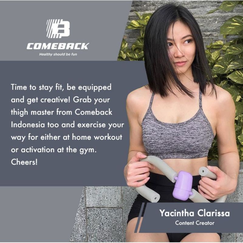 Comeback Thigh Master, Leg Trainer, Alat fitness, Chest Trainer, Abs Trainer/ HAPPYFIT THIGH MASTER ORIGINAL/ Sunmee Training Apparatus Alat Fitness Otot Paha Kaki Tangan Thigh Exercise KLIP penjepit kaki GYM YOGA pilates otot paha klip/lengan-1