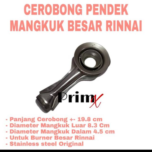 Cerobong rinnai Besar pendek