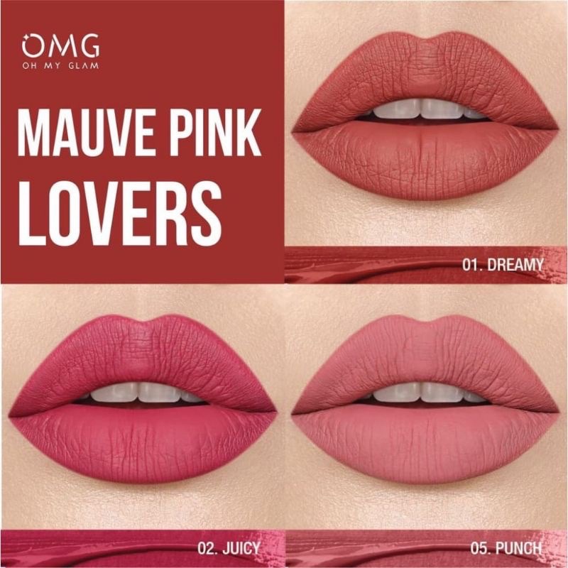 MFI - OMG OH MY GLAM MATTE KISS LIP CREAM BPOM LIPSTIK LIP CREAM