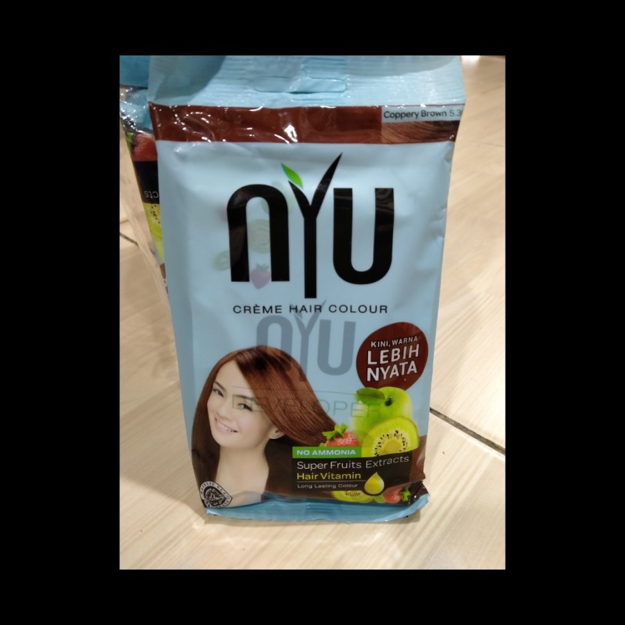 NYU sachet Creme Hair Colour Coppery Brown (5.36)