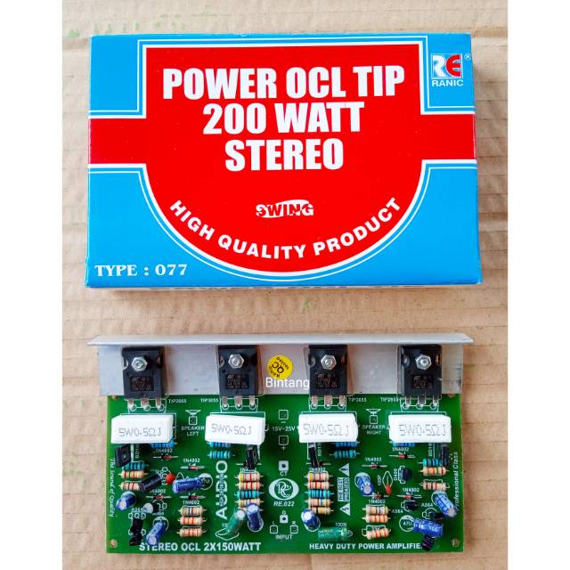 Kit power ampli ocl  stereo 200 Watt