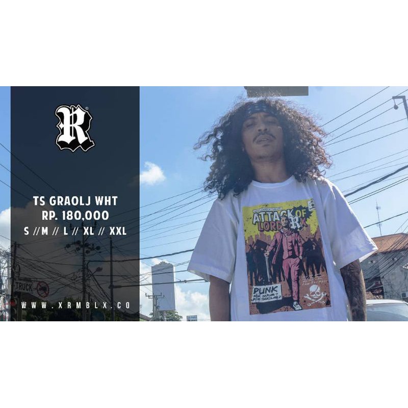 RUMBLE RMBL TSHIRT GRAOLJ WHITE