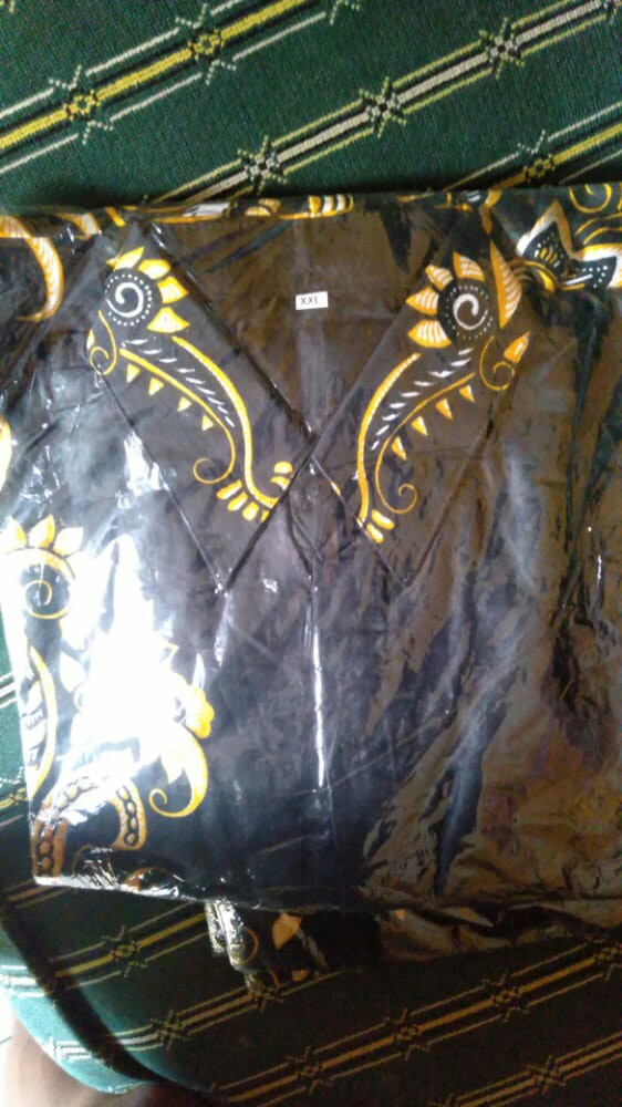 Bswart Batik Hrb026 Kenongo Hem Pendek Padi Pekalongan M L Xl Batik Pria Murah Modern Grosir Batik