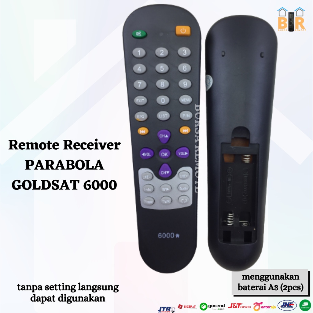 Remot / REMOTE RECEIVER / PARABOLA GOLDSAT 6000 - ECERAN Dan GROSIR