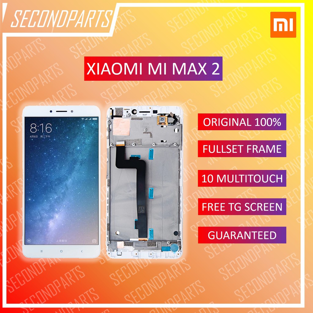 LCD FULLSET FRAME XIAOMI MI MAX 2 ORIGINAL COPOTAN