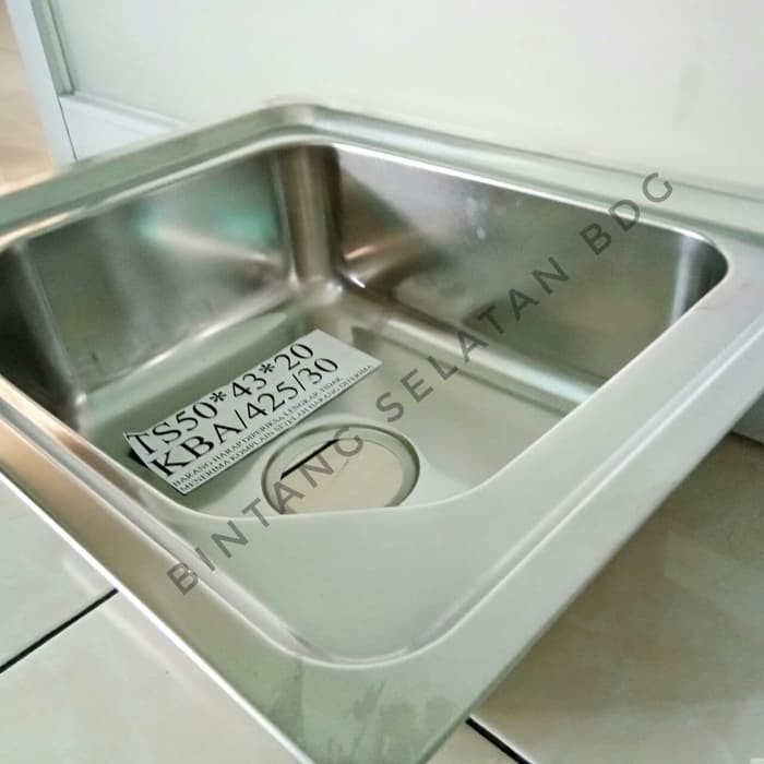 SINK/ BAK CUCI PIRING TS / 50X43X20 TEBAL BONUS AFUR