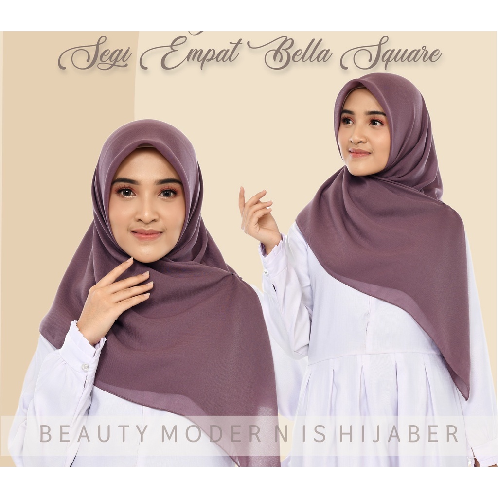 Hijab Segi Empat Bellasquare Pollycotton umi hijab