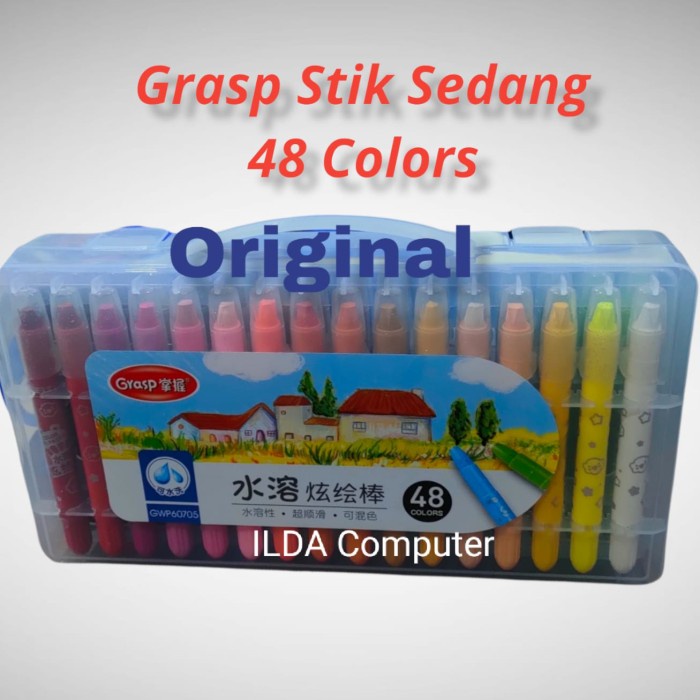 

(BISA COD) crayon grasp 48 W stik sedang Original