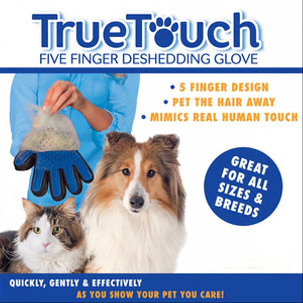 Hemat True Touch Pet Glove Sisir Anjing Kucing Grooming Sarung