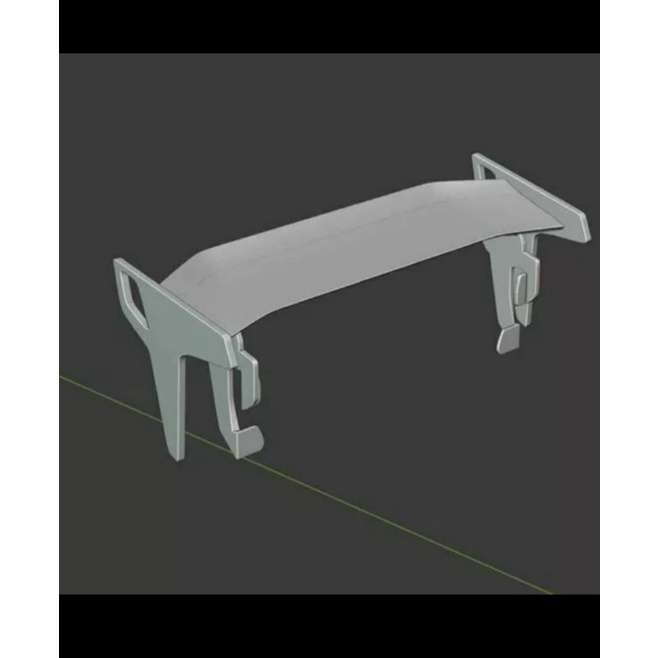 Rear Wing Sporty Aksesoris WPL D12 - Z3D