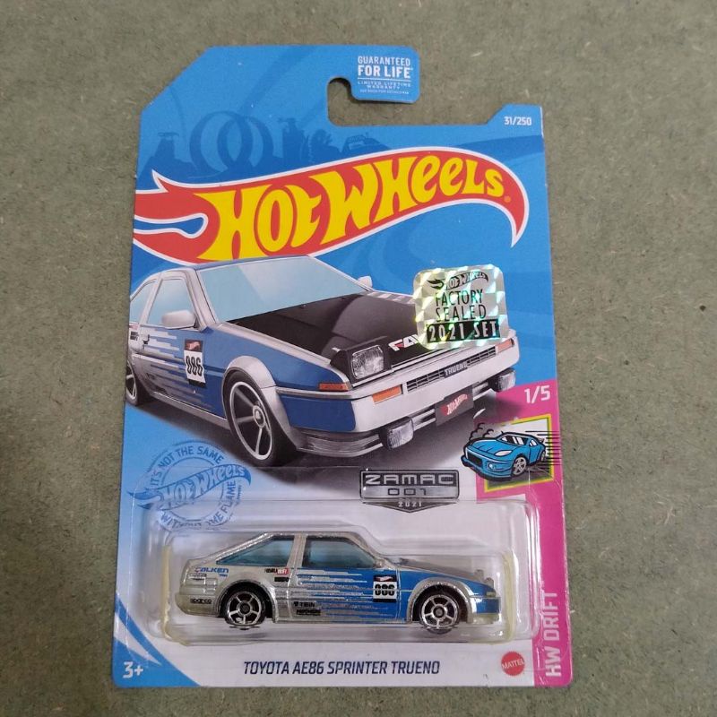 hotwheels Toyota ae86 trueno zamac