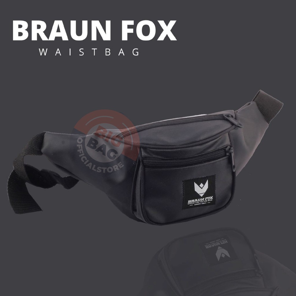 PTS - Braun Fox Seattle Waistbag REVOLUTIONS - Tas Selempang Pria Tas Pinggang Groovy Tas Multifungsi Tas