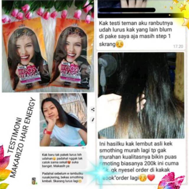 Pelurus rambut easy straight Makarizo terlaris untuk pria dan wanita hasil permanen
