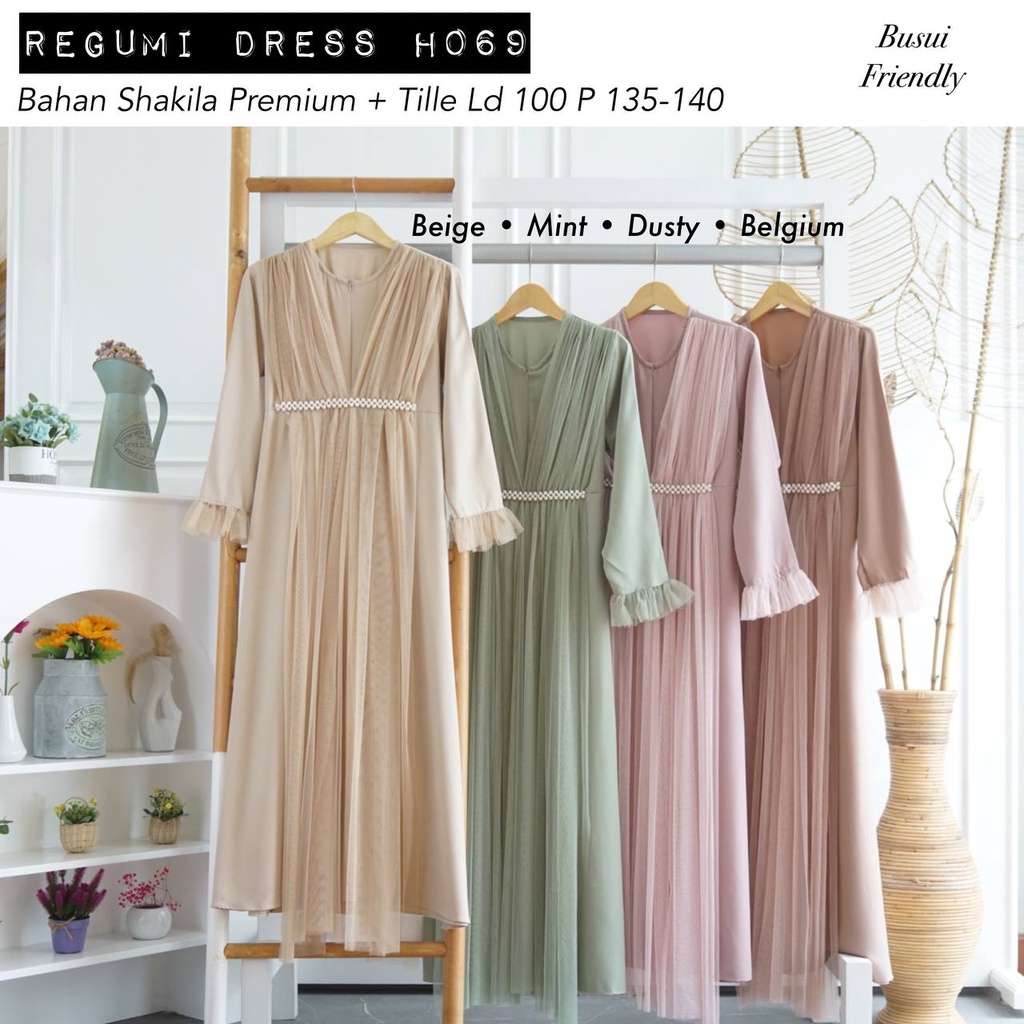 REGUMI DRESS LD 100&amp;110 / DRESS LEBARAN / DRESS PESTA / DRESS KONDANGAN / SERAGAMAN / BRIDESMAID