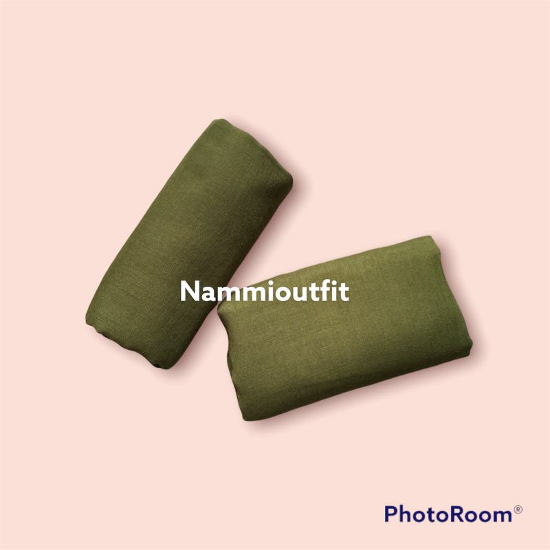 Hijab Segi Empat Paris Premium Free Gift-Army