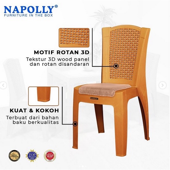 NAPOLLY KURSI ROTAN KS - 731R.DJ