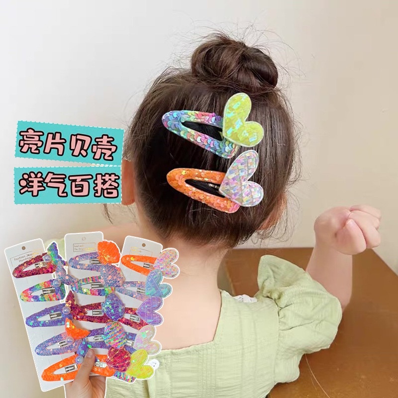 DELUNASHOP PITA RAMBUT ANAK SIMPUL MANIK KILAU/JEPITAN RAMBUT TIK TOP MERMAID KERANG ANAK KOREA LUCU/HEADBANDI BAYI ANAK KOREA