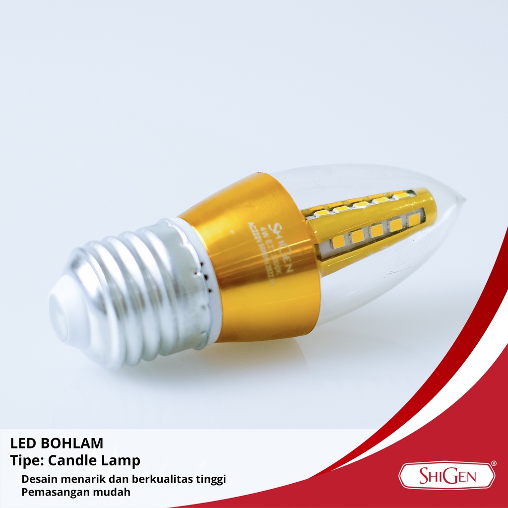 CANDLE LAMP 4W WARMWHITE SHIGEN