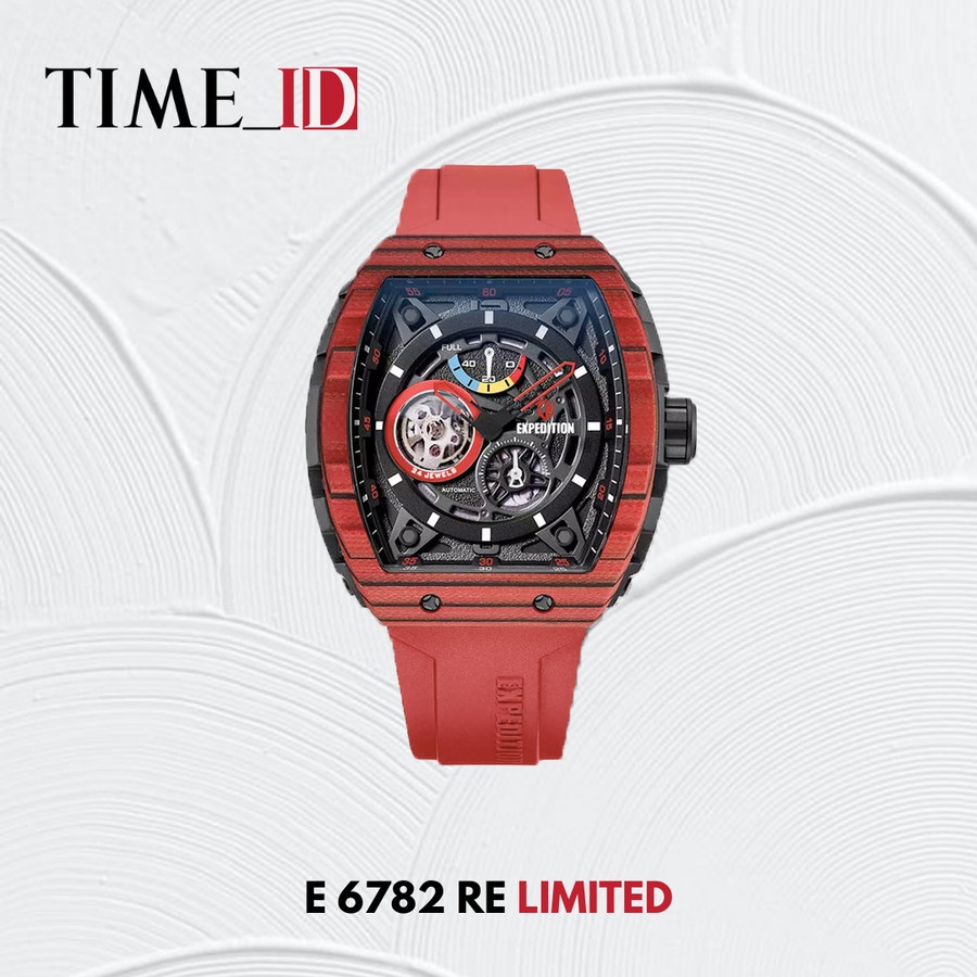 Jam Tangan Expedition E 6782 RED AUTOMATIC CARBON LIMITED Pria