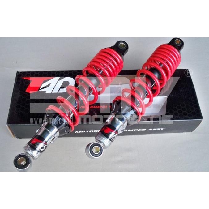 SHOCK BELAKANG UNIVERSAL UKURAN 320 MM TAD BLACK RED