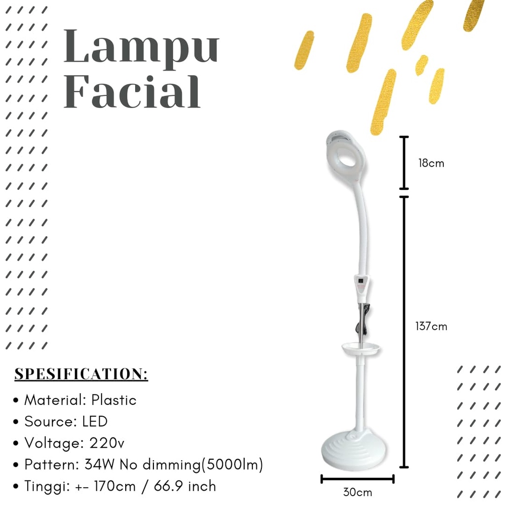 Lampu facial led buat klinik kecantikan salon dokter gigi dll