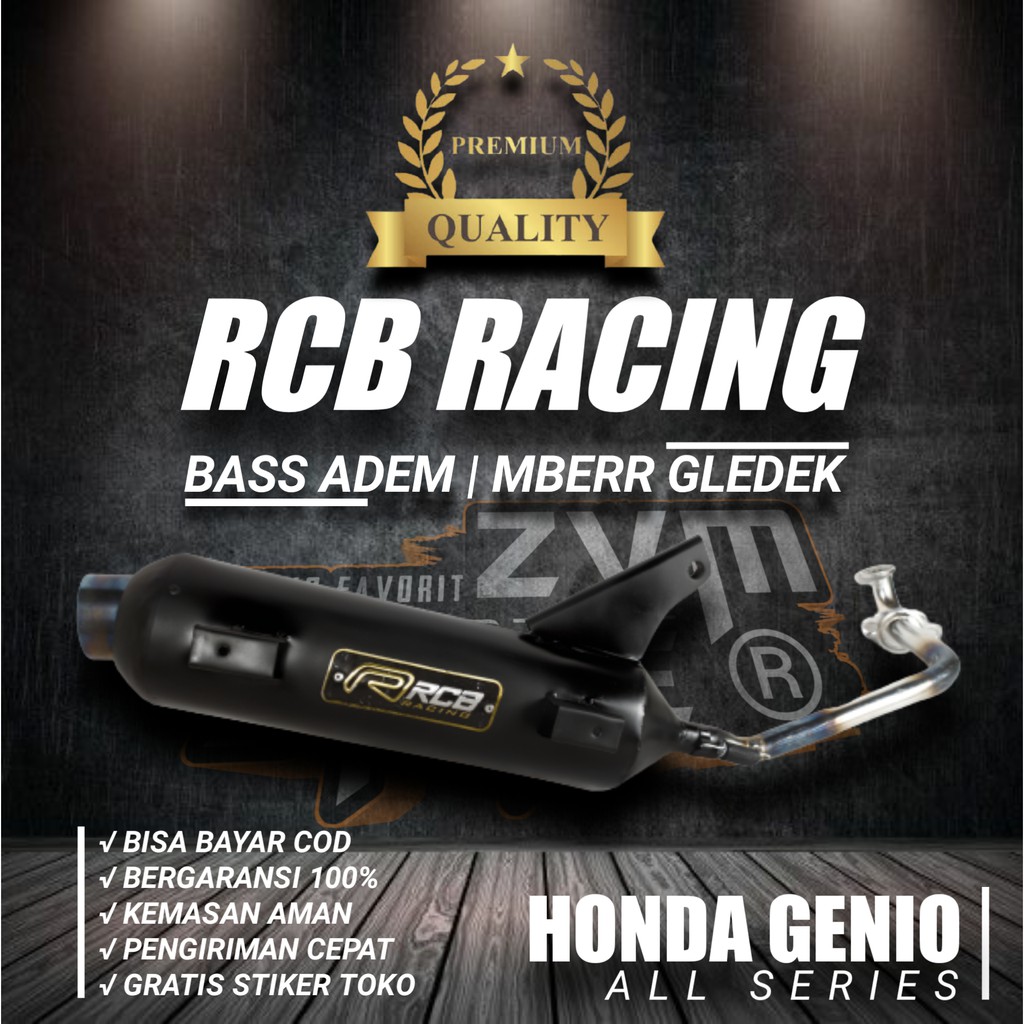 Knalpot GENIO 2020 SCOOPY BEAT Tsukigi Racing inlet 38 Suara Mber dan Ngebas Bass No Mber RCB WRC