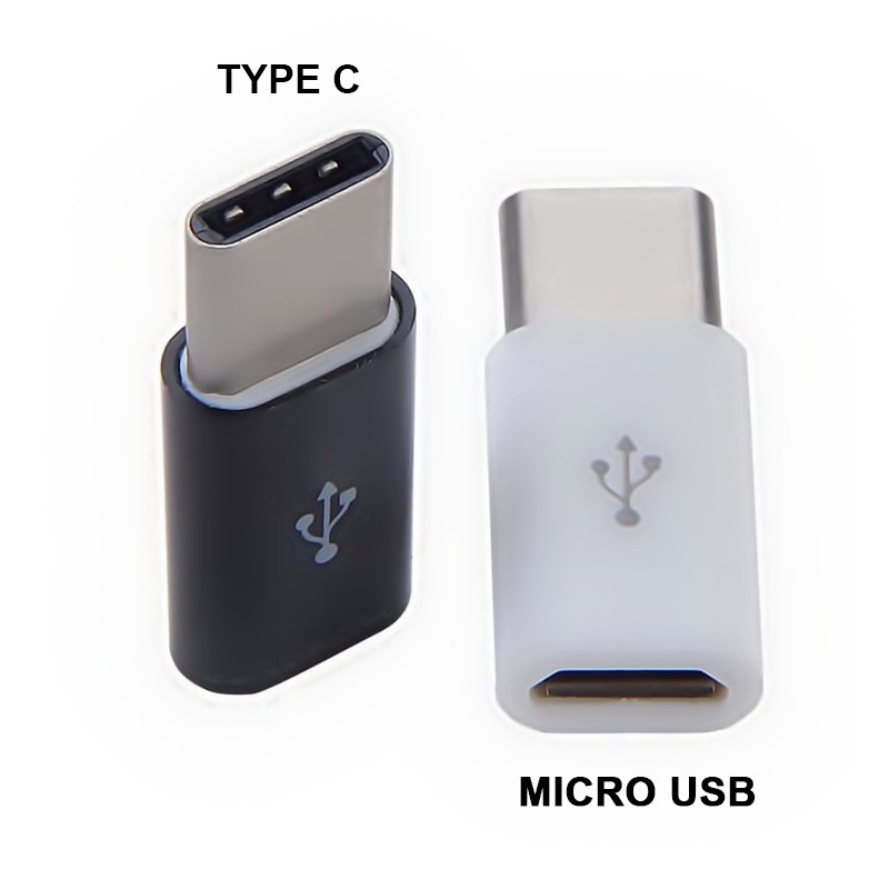 Kabel Adapter Converter Micro USB Female to Type C / Male untuk Samsung / Huawei / Xiaomi