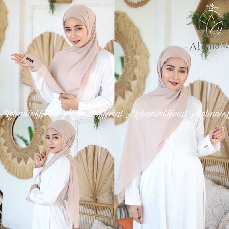 ALGHANI - PASHMINA CERUTY BABYDOLL BASIC TALI SHAWL INSTAN