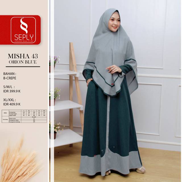 Gamis dari Seply Misha 43 Orion Blue