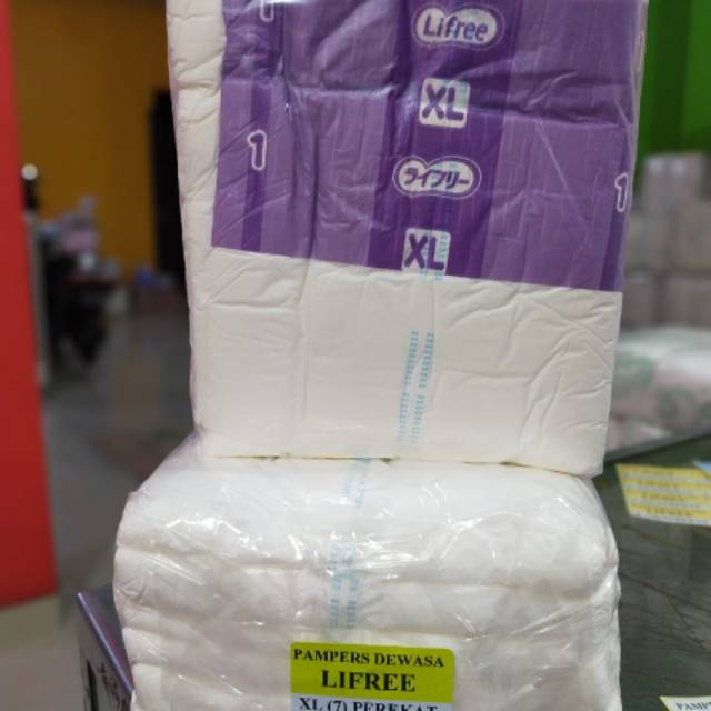 Pampers dewasa Lifree XL perekat isi 10 biji