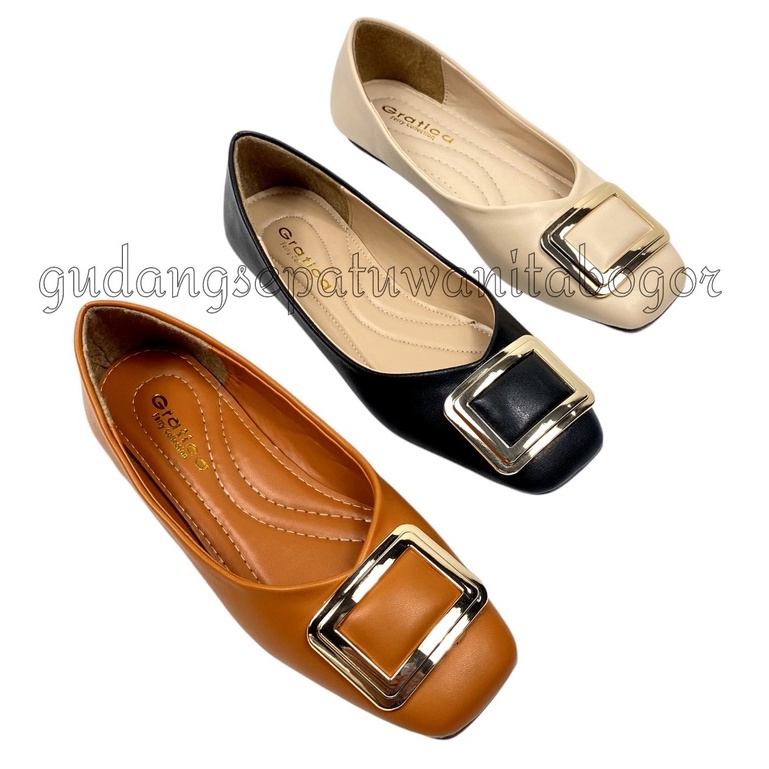 Gratica Sepatu Wanita Flat Shoes Kotak BG 04