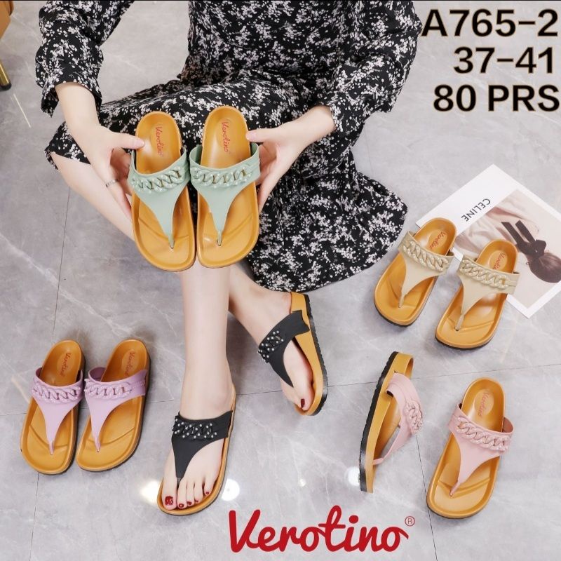 SANDAL JEPIT KARET IMPORT WANITA VEROTINO A765-1