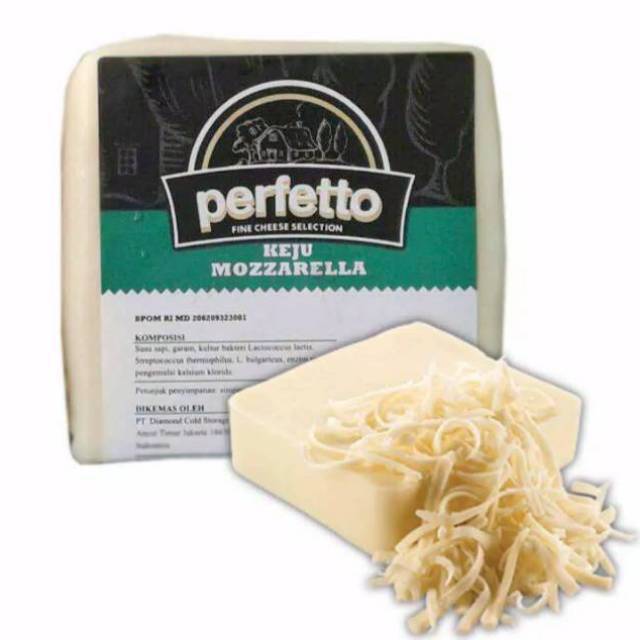 

KEJU MOZZARELLA PERFETTO 50gr 100gr 250gr EXP 3 AGUSTUS 2025