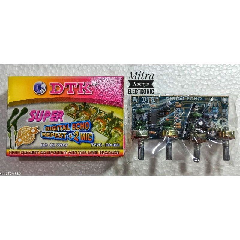 KIT ECHO DTK 2 MIC DIGITAL ECHO REVERB 2 MIC